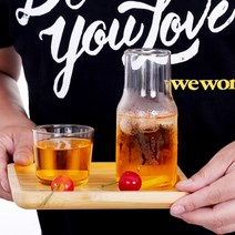[로하티]리빙그로 뚜껑컵 유리물병세트 360ml, 1개