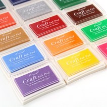 스탬프 패드 잉크 컬러 수성 잉크패드 스탬프잉크, 퍼플