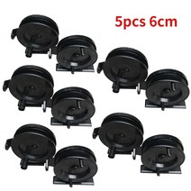 플라이 낚시 플라스틱 얼음 겨울 릴 역방향 회전 제동 그램 휠 태클 도구 스피닝, [10] 5pcs 6cm, 10 5pcs 6cm