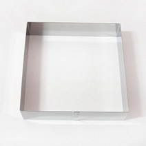 시둥마켓 +[시둥마켓]+_ 무스틀 제빵용품 짤주머니세트 초콜렛만들기 파운드케이크틀 케익틀, 카페테리아 베이킹 사각 무스링 대형 1개 낮은틀