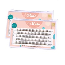 미도 인조속눈썹 부분 가닥 속눈썹 셀프 연장 자연스런운 가속눈썹 단품 시리즈, A형  9mm, 2개