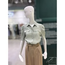 ZOOC 어깨셔링 포켓포인트 블라우스 V232PSC942