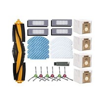24피스 액세서리 세트 교체품 Yeedi Vac 2 Pro/Vac/Vac Max/Vac Station 로봇 진공 메인 사이드 브러시 대걸레 패드 필터 더스트 백 교체 부품, 24개.