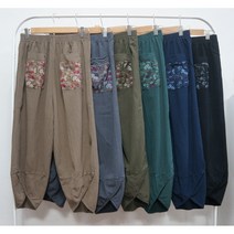 형제상회 1+1 할머니옷 할머니바지 꽃주머니 항아리 고무줄 몸빼 요양원 C0002SF07