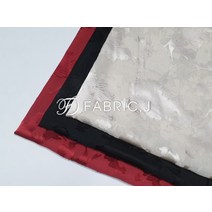 패브릭제이 대폭 75 데니어 샤틴 구름 번아웃 원단 겉감 3종 FJ-029, 블랙