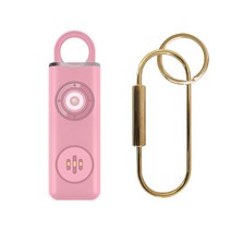 호신용경보기 여성 어린이 우리아이 호신용품 휴대용 위험경보기 호루라기 여친선물 출장선물, 라이트핑크, 1개