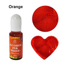 액상 충진기 주입기 액체 소분 액상 포장 재미를 위한 10ML 에폭시 수지 안료 액체 잉크 확산 DIY 금형 착, 13 Orange