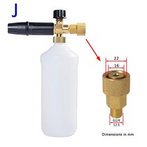 폼랜스 세차 high pressure soap foamer snow foam lance foam cannon foam gun 노즐 car clean foam wash foam, 협력사, HD 이지포스용