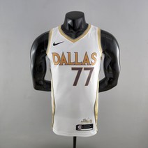 댈러스 매버릭스 NBA 져지 농구 유니폼 루카돈치치 골드화이트