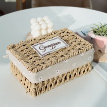 내일의공간 꼬임 라탄바구니 반짇고리 세트 13종, 네츄럴