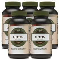 GNC 지엔시 GNC 5병 루테인 Lutein 20mg 60정, 5개