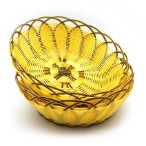 등나무 트레이 바구니 과일 음식 보관함