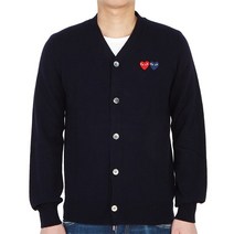 꼼데가르송 더블하트와펜 AZ N058 051 2 남자 울 가디건