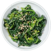 고향맛김치 맛있는 가정식 시금치 나물 무침 반찬 주문, 400g