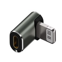 핸드폰어댑터 PD20W USB C타입 고속 충전 어댑터 아이폰 호환 13 12 11 C 암-8 핀 수 컨버터 OTG 데이터 동기화 커넥터, [02] U-shaped