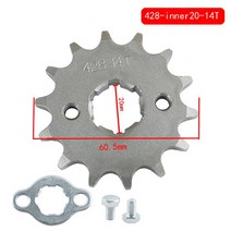 428 20mm 10T-19T KAYO BSE SSR SDG 먼지 핏 자전거 ATV 쿼드 고 카트 바이크 오토바이 버기 스쿠터 용 프론트 엔진 스프로킷, [03] 14T
