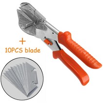 각도절단기 45-135도 다중 각도 연귀 사이딩 와이어 덕트 커터 pvc pe pLastic 파이프 호스 가위 컷 가사 가정 장식 pLumbing toolL, 커터 블레이드 세트 2