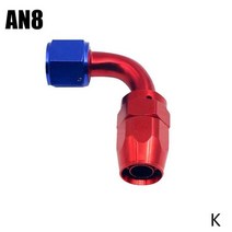 연료호스 연료고무호스 경유호스 차량 에어컨 부품 자동차 압축기 부품오링 an4 an6 an8 an10 스트레이트 45 90 180도 오일 스위블 엔드 피팅 오일 엔드 어댑터, an8 90도