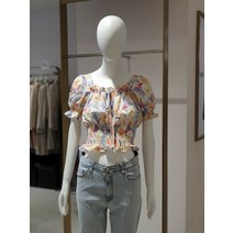 에꼴드파리 에꼴드파리 플라워 프린트 스모킹 블라우스 063ZB28WBB063Z (P002137723)