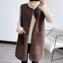 [러블리 무드] 뽀글이 베스트 여성 조끼