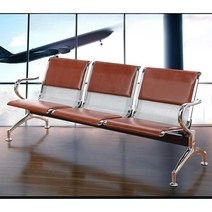 병원의자 대기의자 대기실의자 2인용 3인용, 3인그린블루(패드없음)