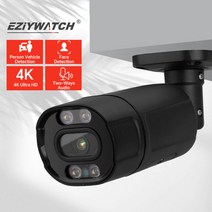 EZiYWATCH IP 카메라 Poe 5Mp CCTV H.265 야외 방수 오디오 스피커 Nvr 시스템용 비디오 감시 8Mp4K, [03] POE 8MP, [04] 8mm