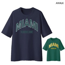 [당일출고] 어워크 5부 오버핏 반팔티 남녀공용 반팔 티셔츠 허리케인