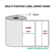 택배송장프린터 바코드 라벨 휴대용 영수증 프린터, 라벨 10rolls50x25mm, 나는 플러그
