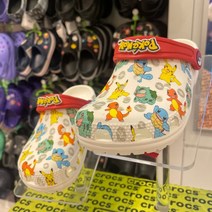 [크록스 키즈] [크록스]크록스 클래식 포켓몬 클로그 키즈 화이트 207739-94S