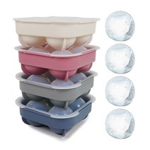 가플 국산 실리콘 하이볼 왕얼음틀 얼음트레이 아이스트레이 4구, 네이비