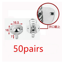 방진 스프링 100pcs 18650 포지티브 및 네거티브 단일 접촉 플레이트(50쌍) 16x16.5mm, 없음