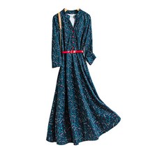 여성 반팔 롱 원피스 라운드 플라워 원피스 빅사이즈 여름 꽃무늬 플레어 여자원피스 프리사이즈 인박카026