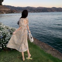 모찌봉 / 라튤립 반전 트임 롱원피스 바캉스룩2 휴가룩