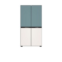 LG 디오스 오브제컬렉션 4도어 냉장고 메탈민트+베이지 T873MTE012 바름