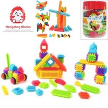 뉴리웹 고슴도치블럭 자동차 아기블럭 끼우는블록 아기블록