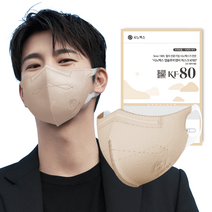 시노펙스 앱솔루트MB 데일리핏 KF80 새부리형 컬러 마스크 보건용 황사 미세먼지 귀편한, KF80베이지, 소형(S) 20매