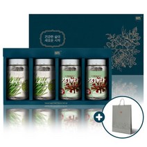 새싹보리25Tx2병+감태차25Tx2병 선물세트(쇼핑백)