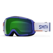 Smith Optics Grom 청소년 스노우 겨울 고글 - 라피스 리소프린트 ChromaPop 에브리데이 그린 미러, ChromaPop Everyday Green Mirro