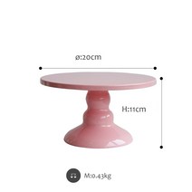 핑크 케익스탠드 공주님 케익트레이 생일파티 철제트레이, 핑크 17321