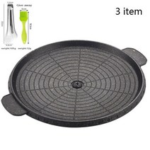 Deouny 3 모양 32cm 한국어 maifan 스톤 그릴 팬 비 스틱 휴대용 가정용 야외 바베큐 플레이트 무연 알루미늄 트레이 뜨거운 새로운, c 라운드