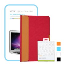 아트박스/비파인 비파인 스탠드파우치(핑크)+전신필름+키스킨 (맥북에어11), 디자인형(화이트)