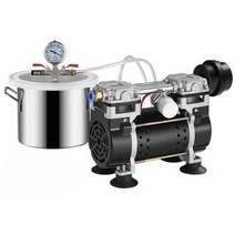 진공 챔버 가압 탱크 센서 오븐 증착 소형 건조 압력, 2리터 진공펌프 (일반소포강도)