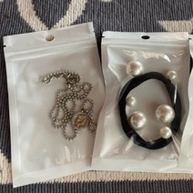 매장진열 타공지퍼백 팔찌 헤어머리핀 목걸이 100p