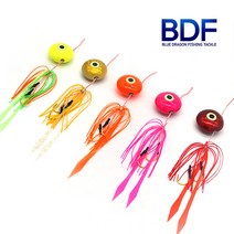 청룡조구 참돔 타이라바 헤드 스커트 세트 45g-150g, 골드야광-120g, 120g