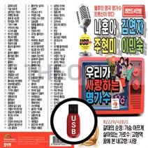 [더올스] 정품 USB / SD 나훈아 김연자 주현미 이민숙 120곡, USB(차량용)
