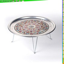 시크점빵 밥상 다과상 술상 찻상 옛날 양은 밥상 교자상 50CM, 왕대 2호 50cm