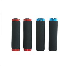 자전거 핸들커버 산악자전거 스폰지커버 핸들 그립 알루미늄 링 잠금 손잡이커버 충격흡수, 블랙