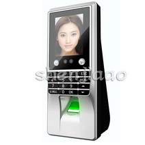 출퇴근기록기미니 얼굴 지문 인식 액세스 제어 스캐너 시스템 센서 코드 리더 도어 잠금 기계 1 개, [02] WHITE