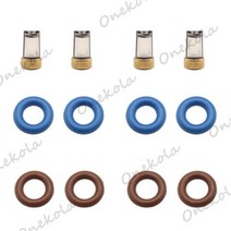 Fuel Injector Service Repair Kit Filters Orings Seals Grommets for 0280158034 Dacia 2004 Lodgy Dokke, 01 4 piece set