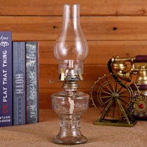 파라핀 오일 등유 감성 캠핑 호롱불 남포등 유리 호야등 램프, A